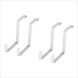 VersaRac & PWMS Multi-Pack Hanging Hooks White (2x 4in and 2x 8in S-ho –  Grease Monkey Garage