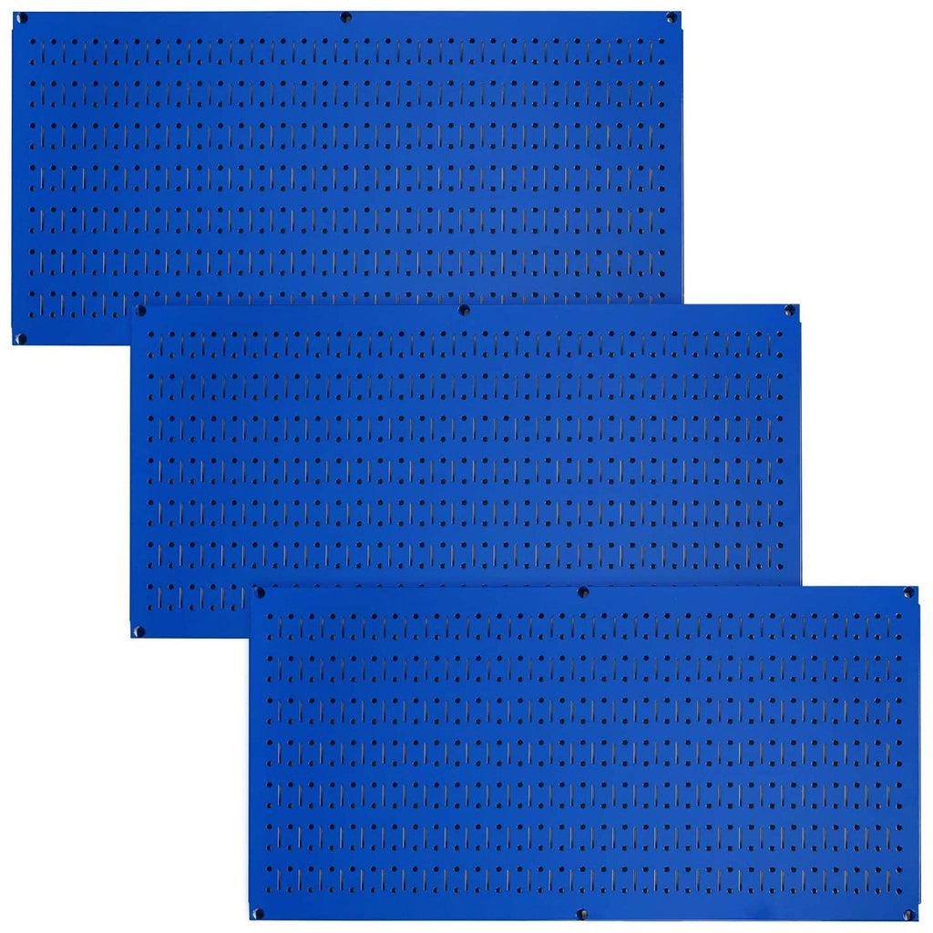 Wall Control 32" x 16" Horizontal Pegboard Garage Tool Organizer, Blue (3 Pack)-Hardware | Hardware Accessories | Tool Storage & Organization | Tool Organizer Liners & Inserts-Grease Monkey Garage