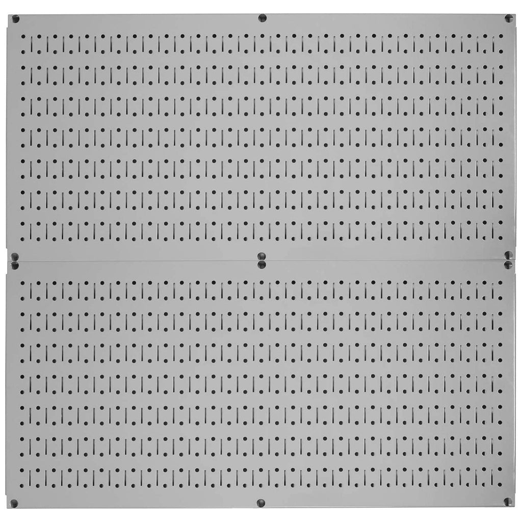 Wall Control 32" x 16" Horizontal Pegboard Garage Tool Organizer, Grey (2 Pack)-Hardware | Hardware Accessories | Tool Storage & Organization | Tool Organizer Liners & Inserts-Grease Monkey Garage