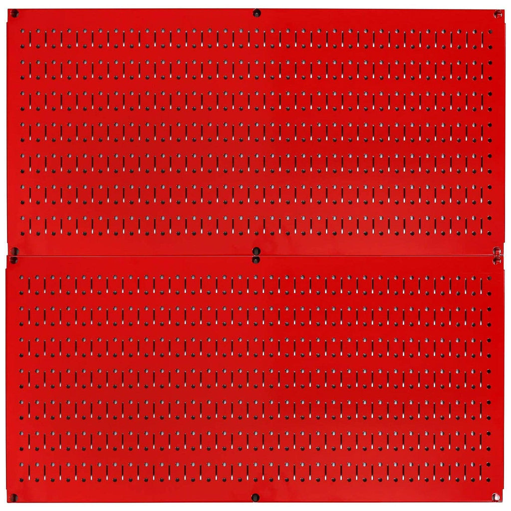 Wall Control 32" x 16" Horizontal Pegboard Garage Tool Organizer, Red (2 Pack)-Hardware | Hardware Accessories | Tool Storage & Organization | Tool Organizer Liners & Inserts-Grease Monkey Garage