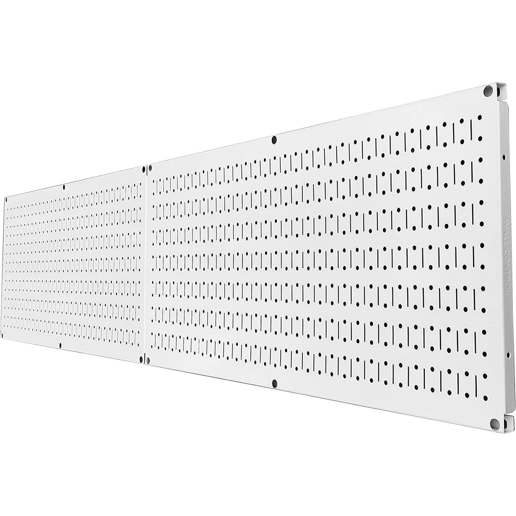 Wall Control 32" x 16" Horizontal Pegboard Garage Tool Organizer, White (2 Pack)-Hardware | Hardware Accessories | Tool Storage & Organization | Tool Organizer Liners & Inserts-Grease Monkey Garage