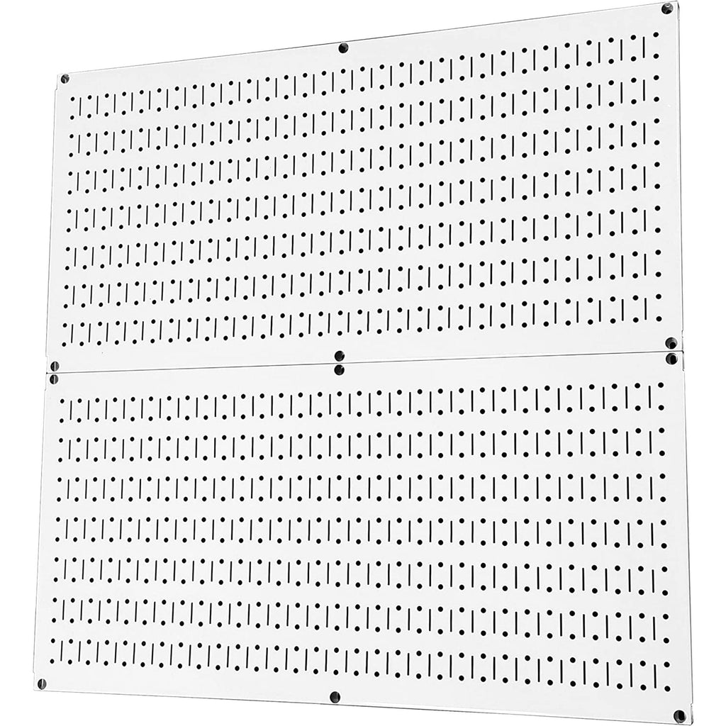 Wall Control 32" x 16" Horizontal Pegboard Garage Tool Organizer, White (2 Pack)-Hardware | Hardware Accessories | Tool Storage & Organization | Tool Organizer Liners & Inserts-Grease Monkey Garage