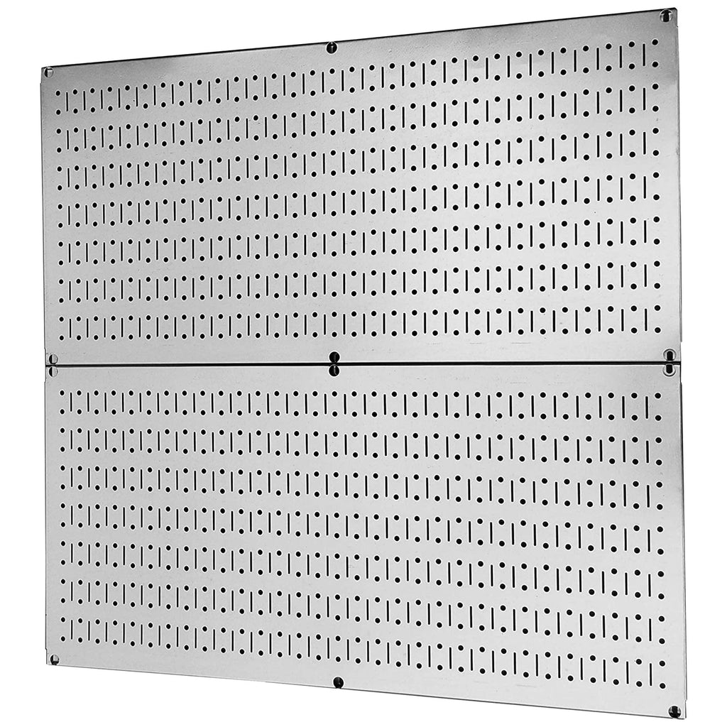 Wall Control 32x16" Horizontal Pegboard Garage Tool Organizer, Metallic (2 Pack)-Hardware | Hardware Accessories | Tool Storage & Organization | Tool Organizer Liners & Inserts-Grease Monkey Garage