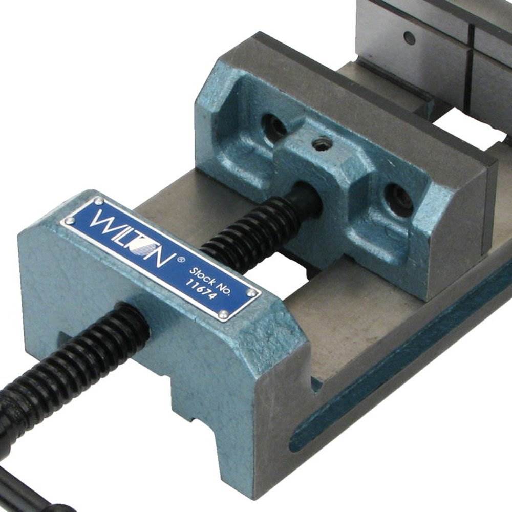 Wilton 11674 4 Inch V Groove Jaw Steel Industrial Workbench Drill Press Vise-Hardware | Tools | Multifunction Power Tools-Grease Monkey Garage