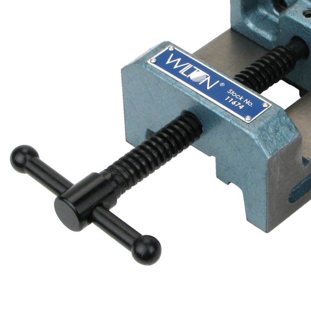 Wilton 11674 4 Inch V Groove Jaw Steel Industrial Workbench Drill Press Vise-Hardware | Tools | Multifunction Power Tools-Grease Monkey Garage