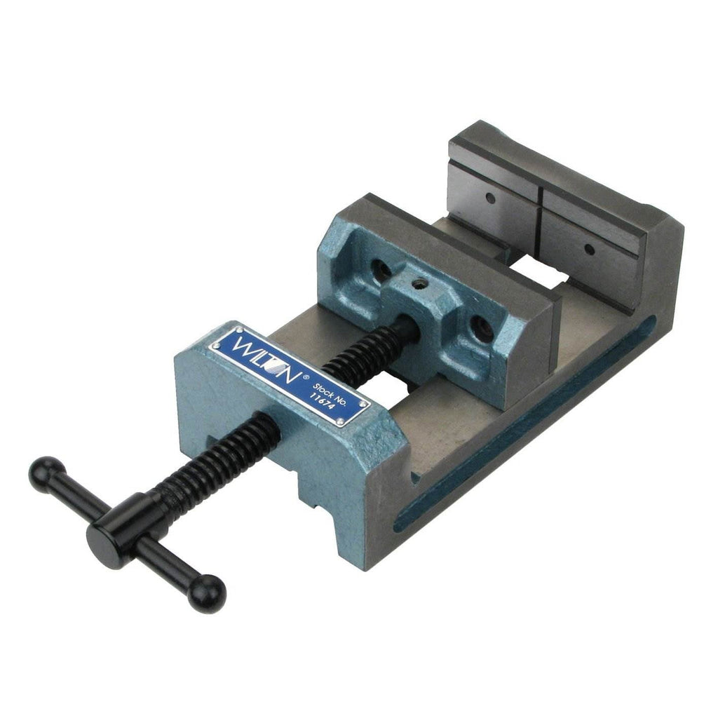 Wilton 11674 4 Inch V Groove Jaw Steel Industrial Workbench Drill Press Vise-Hardware | Tools | Multifunction Power Tools-Grease Monkey Garage