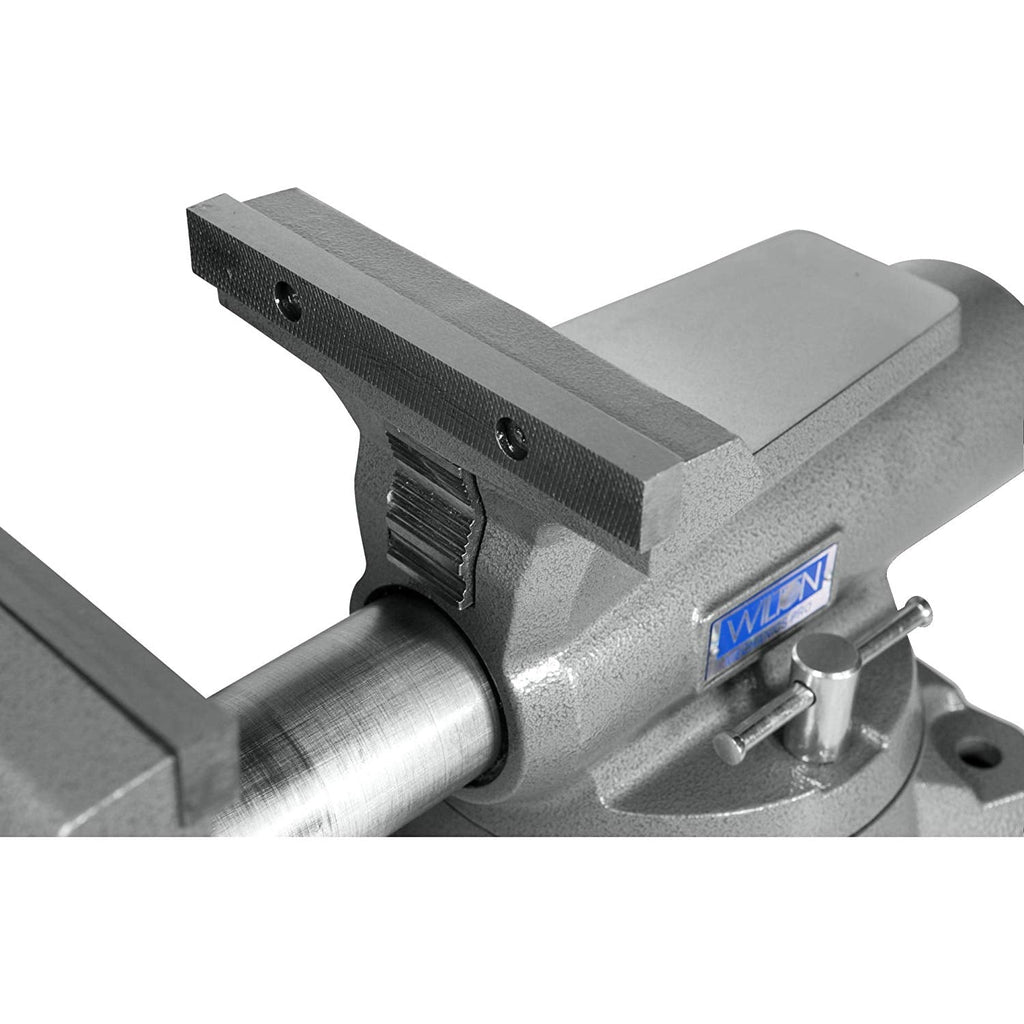 Wilton Mechanics Pro 8" Jaw Width 8.5" Opening Steel Swivel Base Work Bench Vise-Hardware | Tools | Tool Clamps & Vises-Grease Monkey Garage