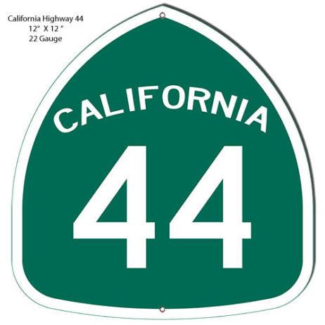 California Highway 44 Laser Cut Metal Sign-Metal Signs-Grease Monkey Garage