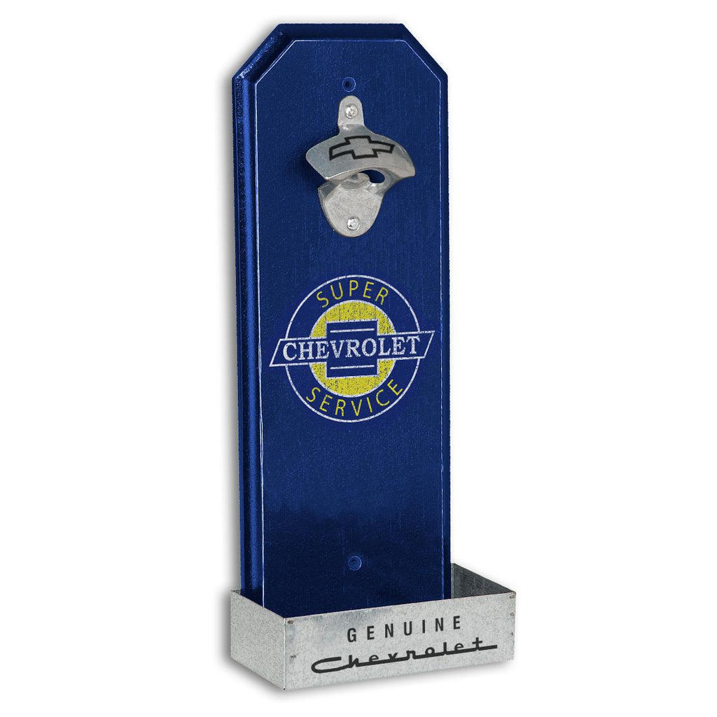 Chevrolet Wall Mount Bottle Opener-Grease Monkey Garage